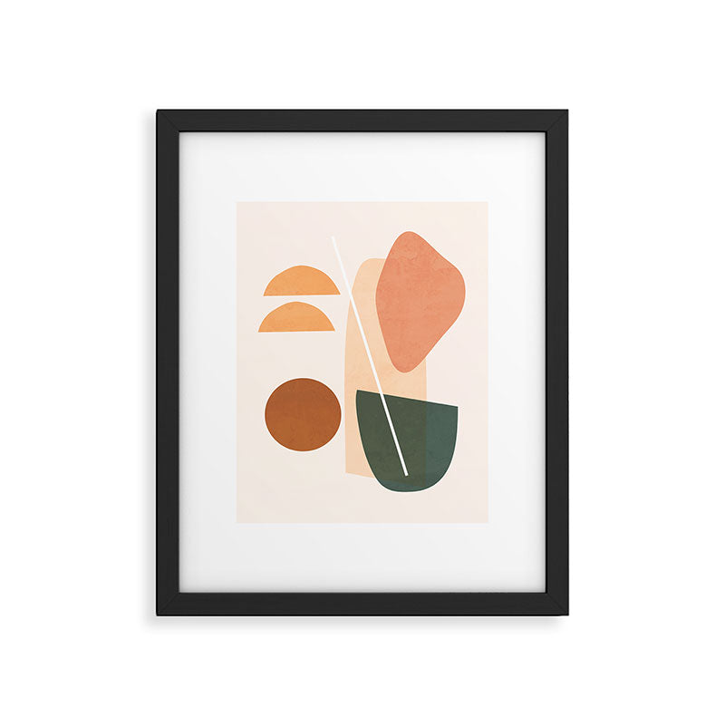 Minimal Abstract Shapes 14 Framed Art Print Gallery Image 5