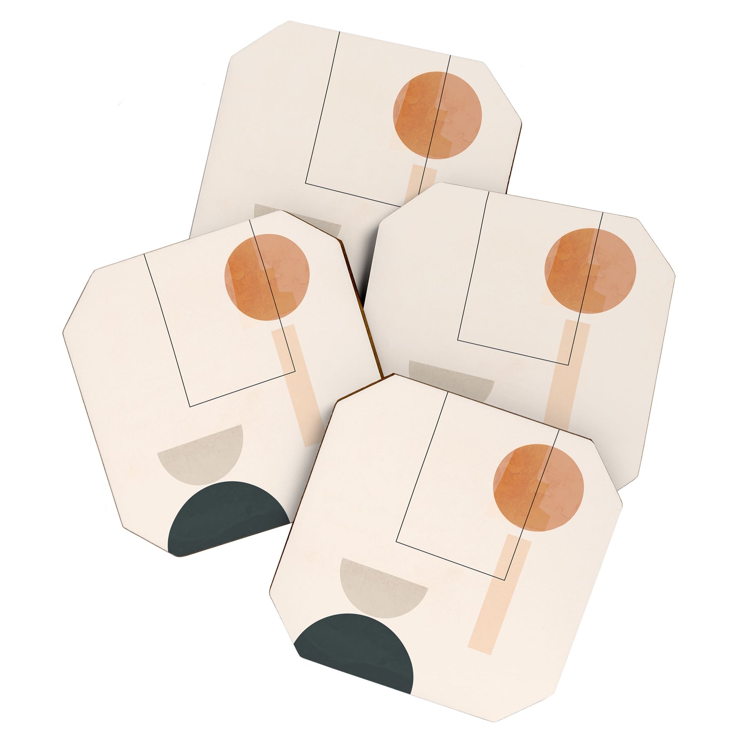 Minimal Abstract Shapes 16 Coaster Gallery Image 1