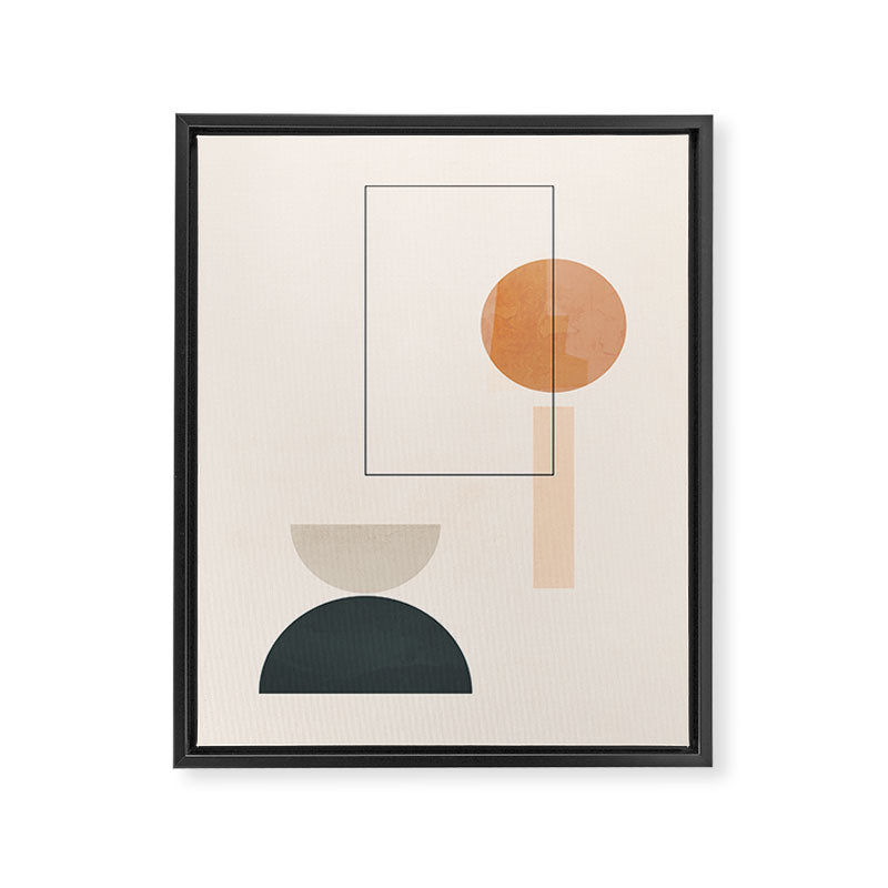 Minimal Abstract Shapes 16 Framed Canvas Print Gallery Image 6