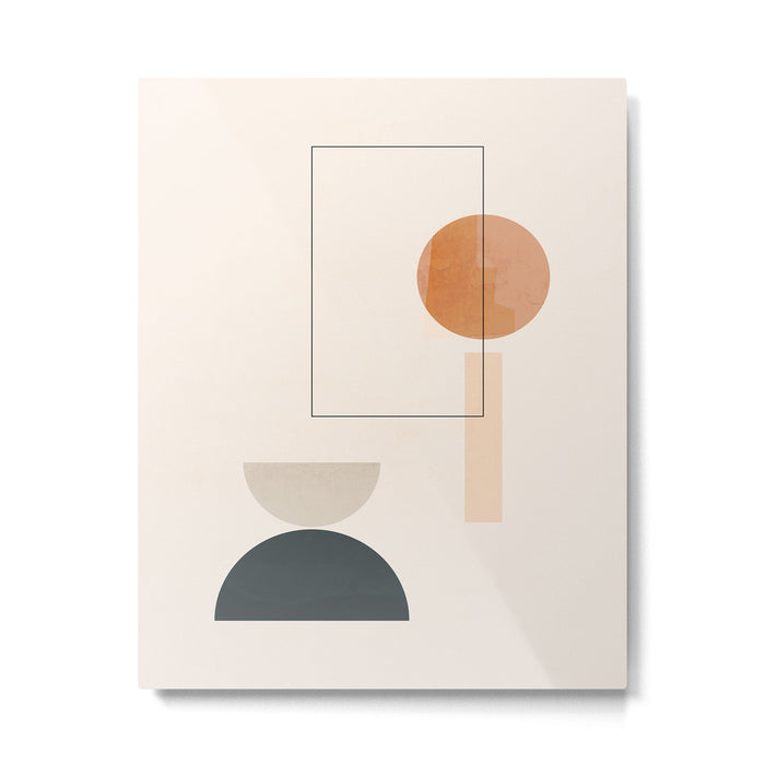Minimal Abstract Shapes 16 Metal Print Gallery Image 1