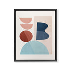 Minimal Abstract Shapes 26 Framed Canvas Print Gallery Image 6