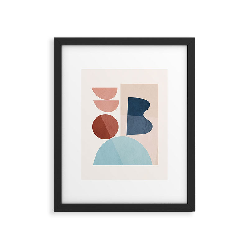 Minimal Abstract Shapes 26 Framed Art Print Gallery Image 5