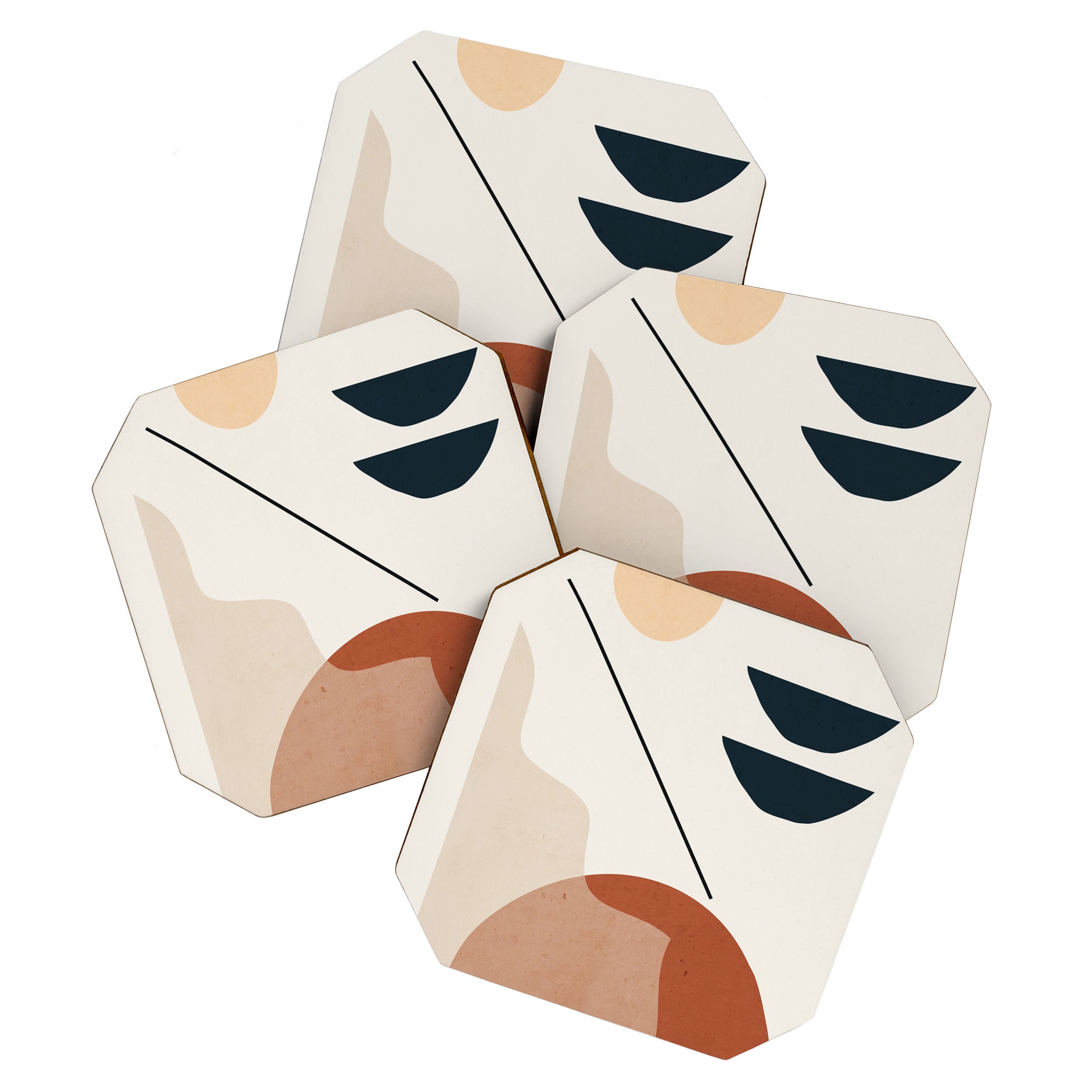 Minimal Abstract Shapes 4 Coaster Gallery Image 1