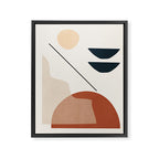 Minimal Abstract Shapes 4 Framed Canvas Print Gallery Image 6