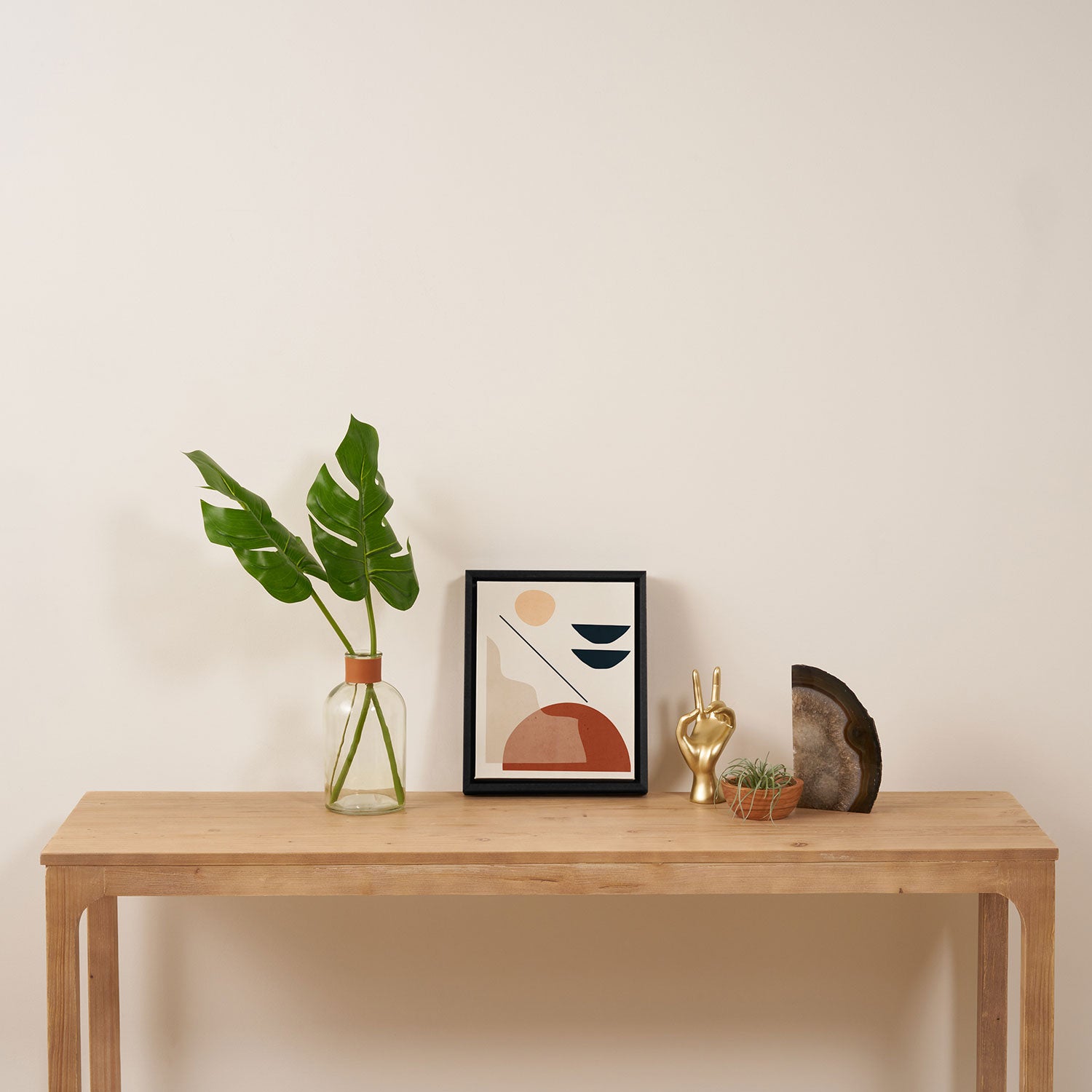 Minimal Abstract Shapes 4 Framed Canvas Print Gallery Image 4