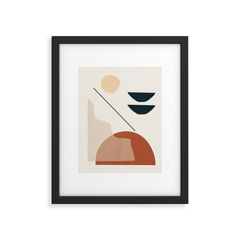Minimal Abstract Shapes 4 Framed Art Print Gallery Image 5