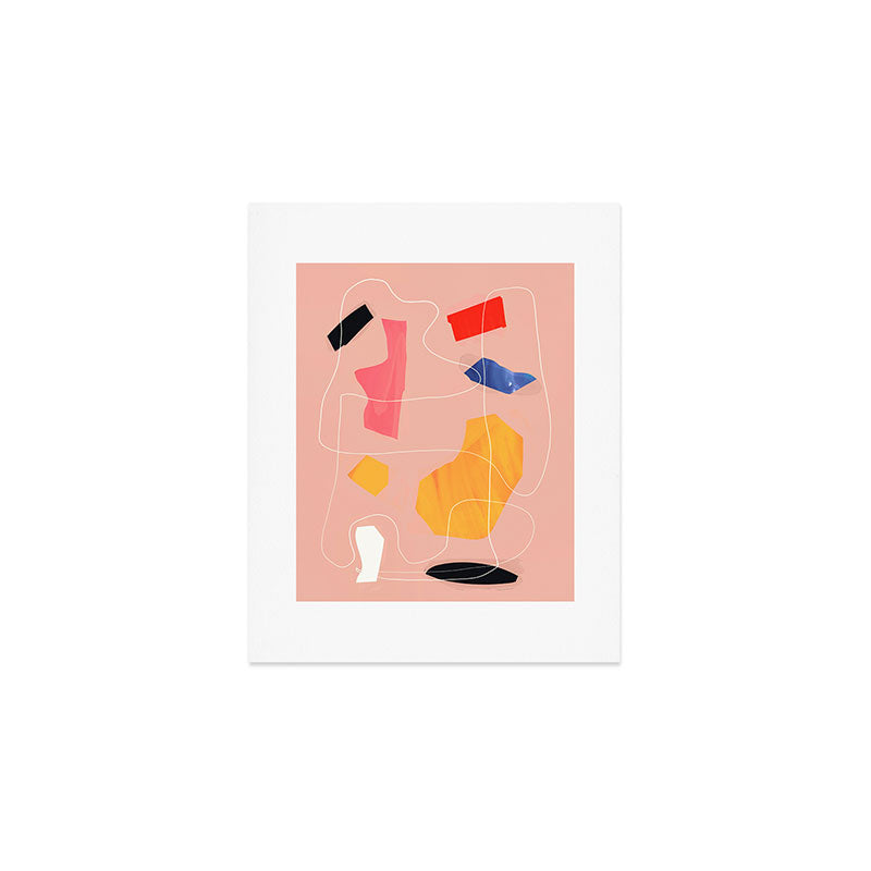 Minimal Abstract Shapes 90 Art Print