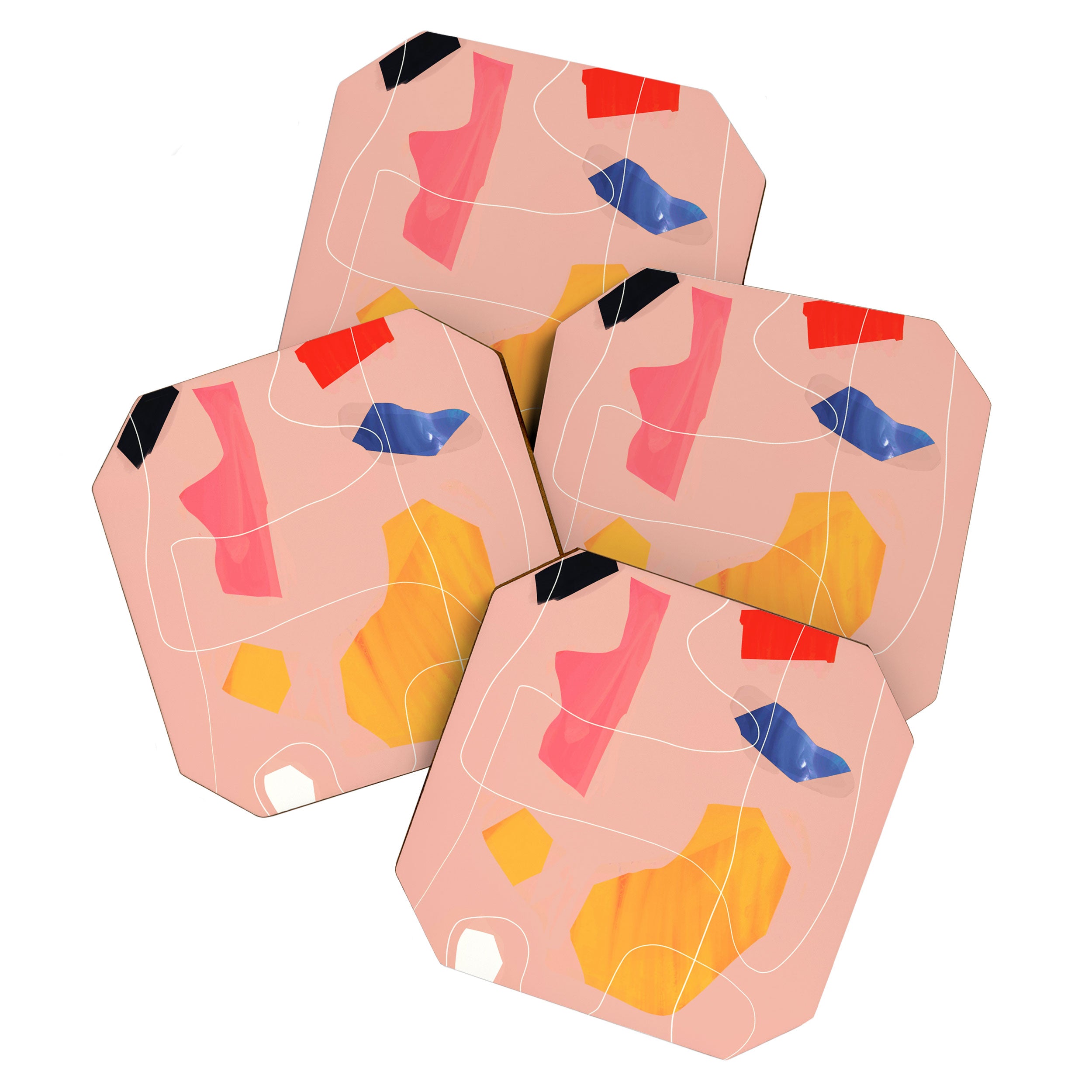 Minimal Abstract Shapes 90 Coaster Gallery Image 1