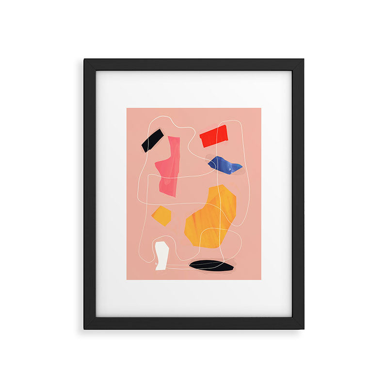Minimal Abstract Shapes 90 Framed Art Print Gallery Image 5
