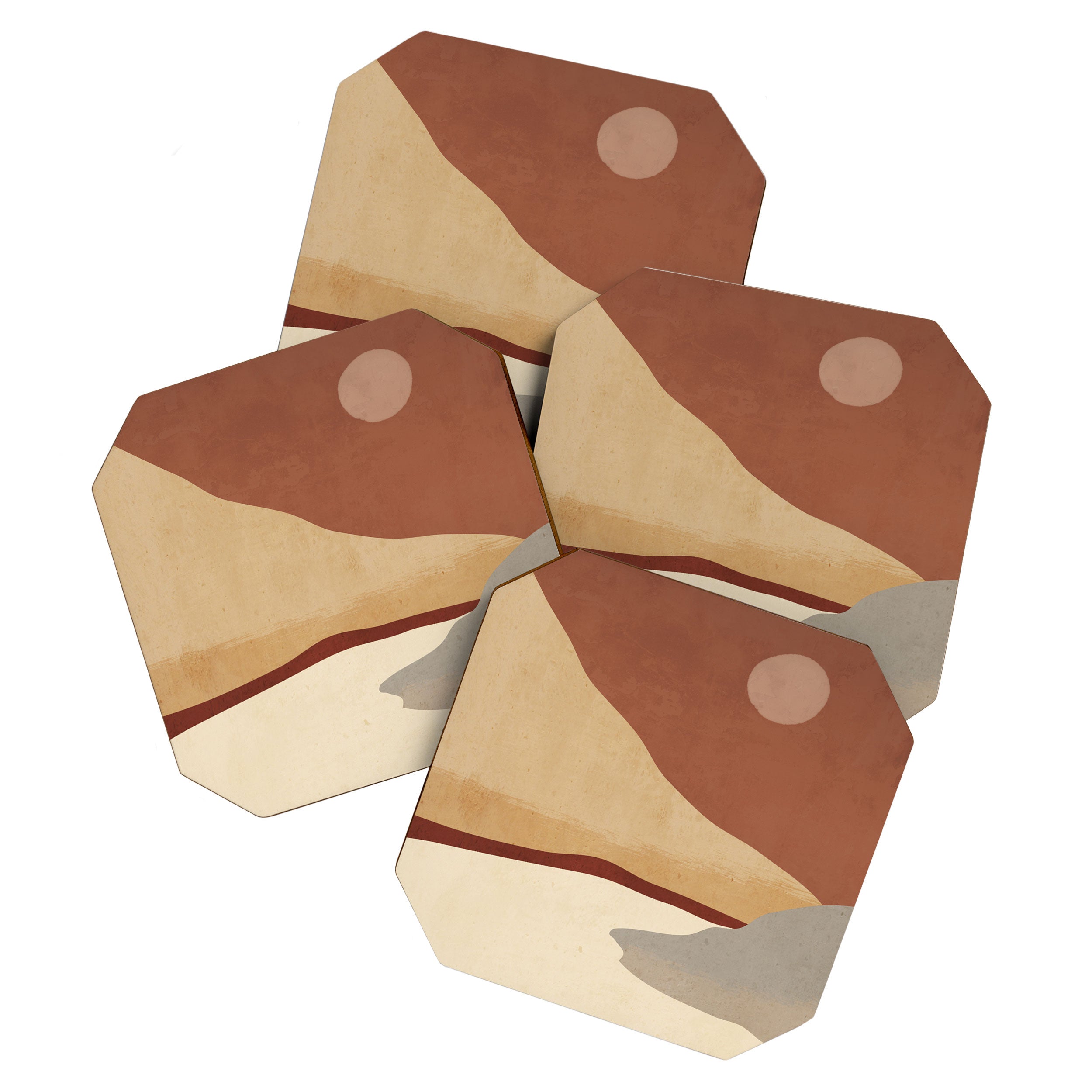 Minimal Art Landscape 10 Coaster Gallery Image 1