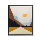 Minimal Art Landscape 9 Framed Canvas Print Gallery Image 6