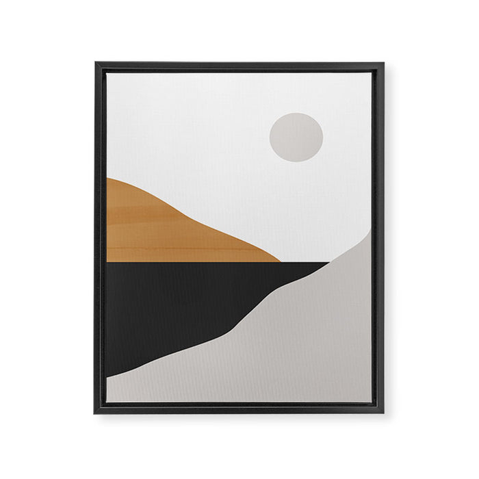 Minimal Art Landscape Framed Canvas Print Gallery Image 1