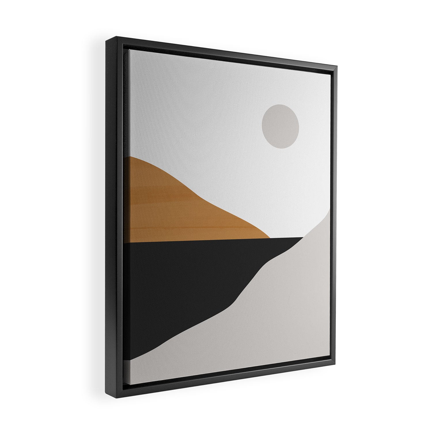 Minimal Art Landscape Framed Canvas Print Gallery Image 2