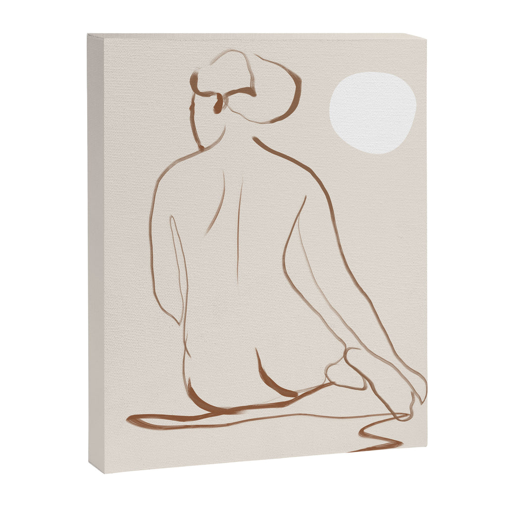 Minimal Line Art Nude 2 Canvas Print Gallery Image 6