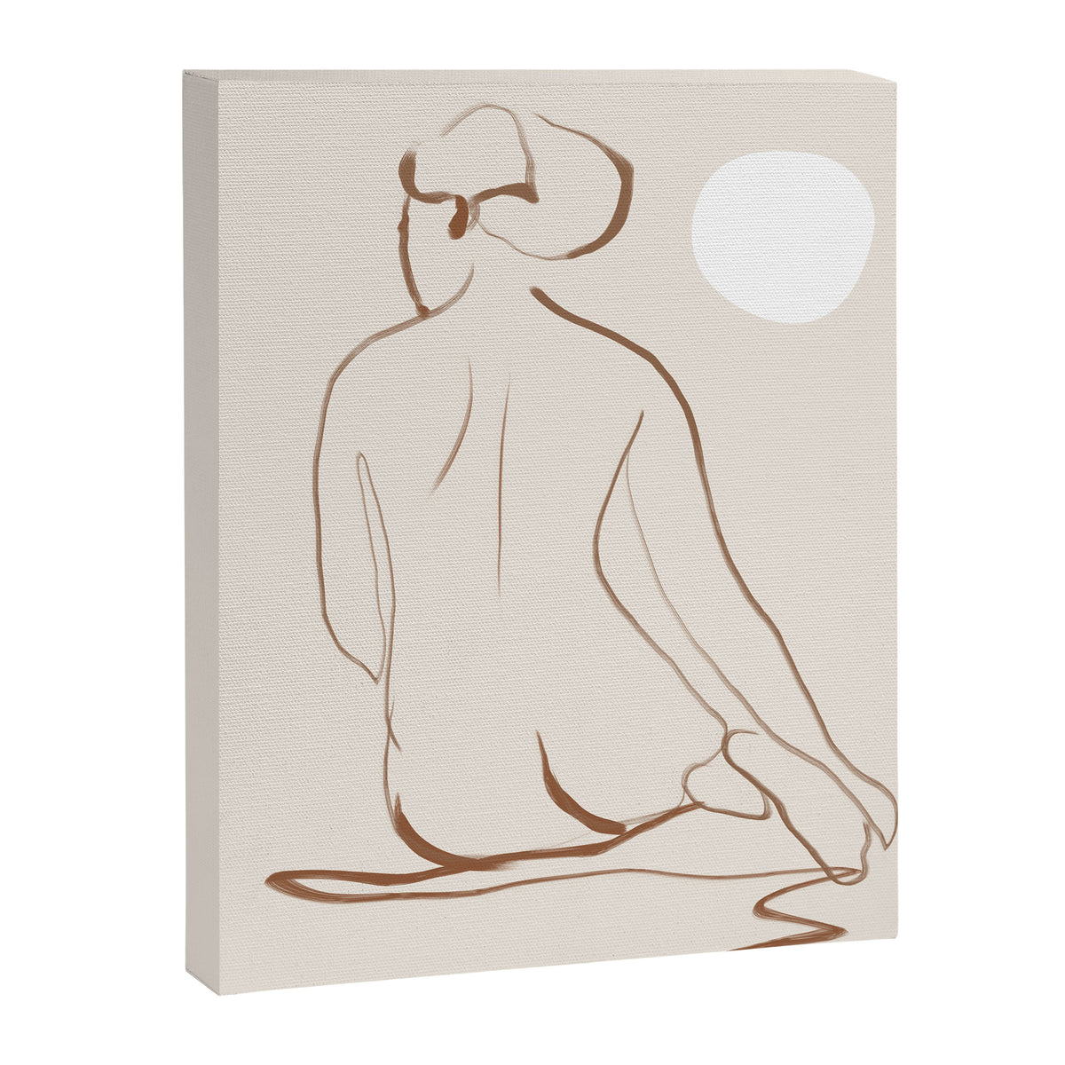 Minimal Line Art Nude 2 Canvas Print Gallery Image 6