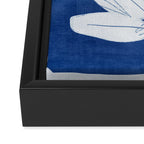 minimal plant 24/Blue Framed Canvas Print Gallery Image 3