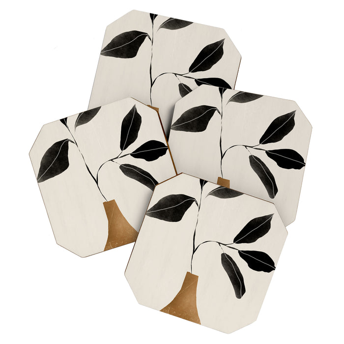 minimal plant 6 Coaster Gallery Image 1