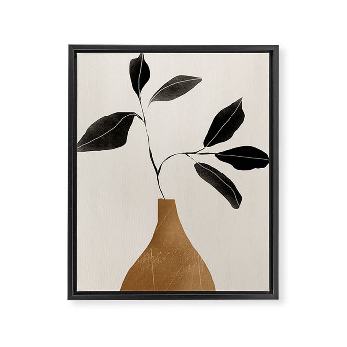 minimal plant 6 Framed Canvas Print Gallery Image 1
