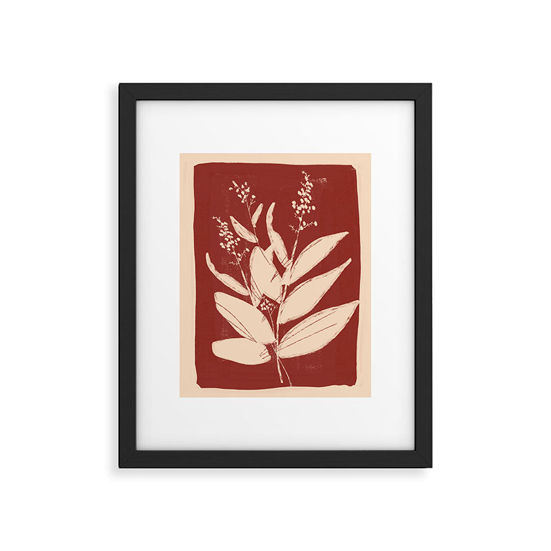 minimal plant 74 Framed Art Print Gallery Image 5