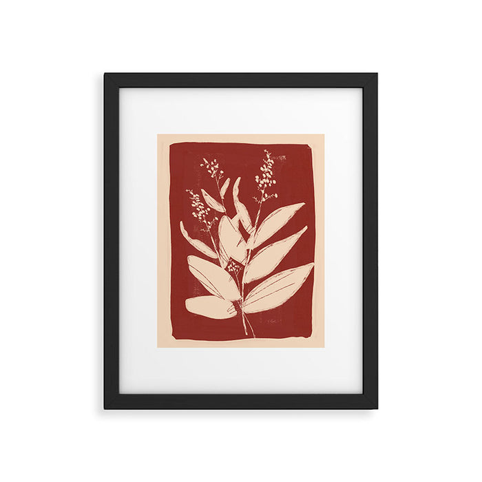 minimal plant 74 Framed Art Print Gallery Image 1