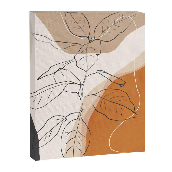 Minimal Plant Abstract Art Canvas Print Gallery Image 1