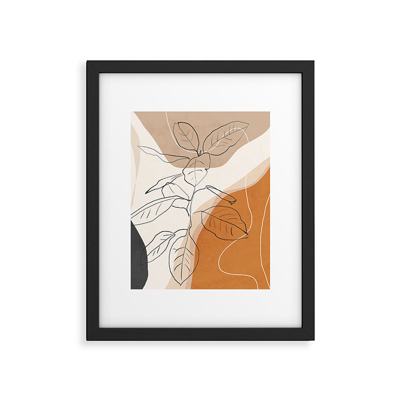 Minimal Plant Abstract Art Framed Art Print Gallery Image 5
