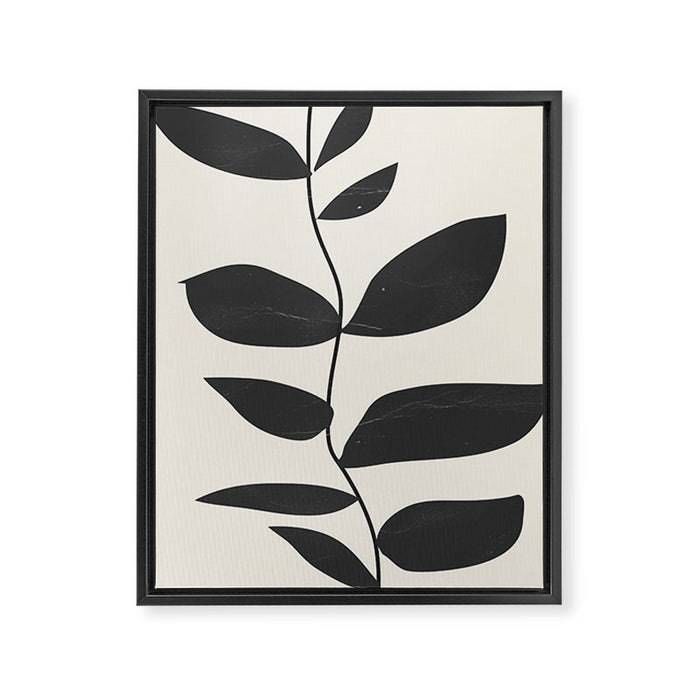 minimal plant Framed Canvas Print Gallery Image 1
