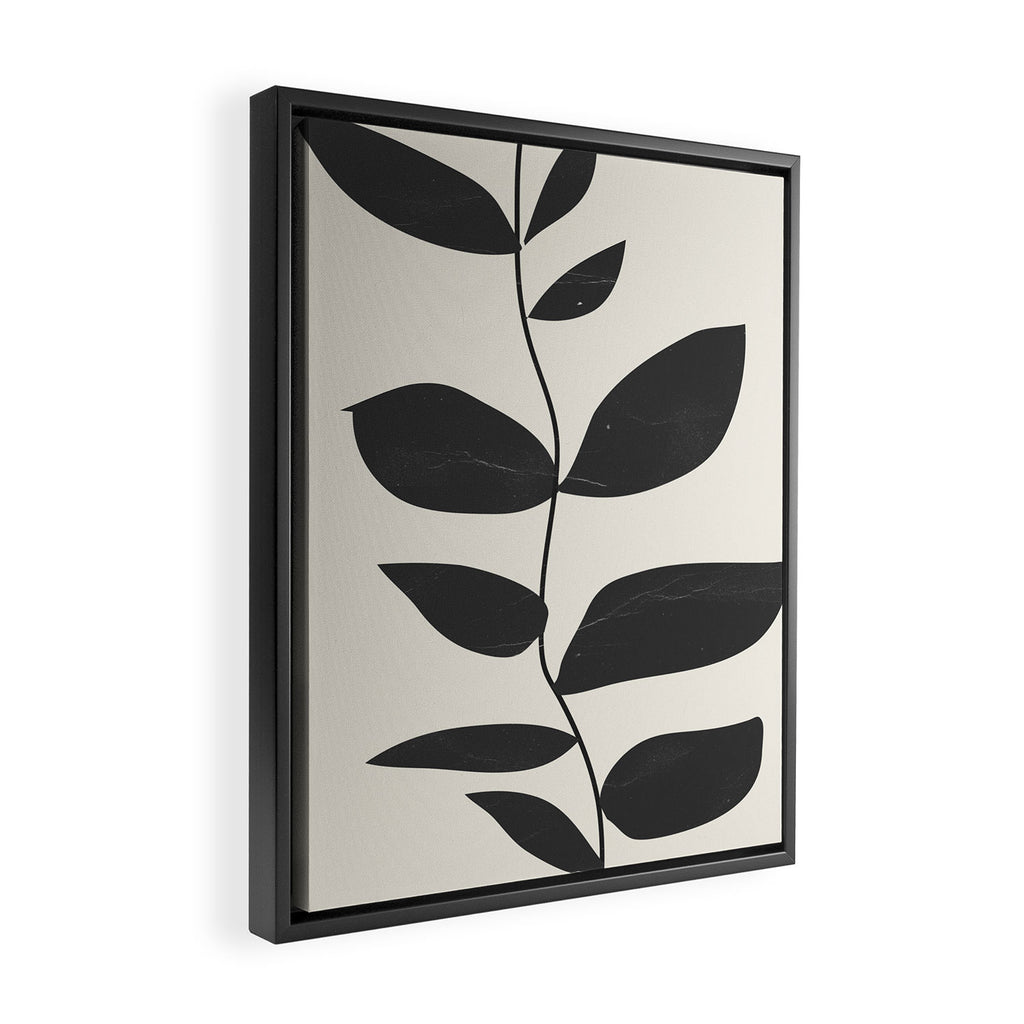 minimal plant Framed Canvas Print Gallery Image 2