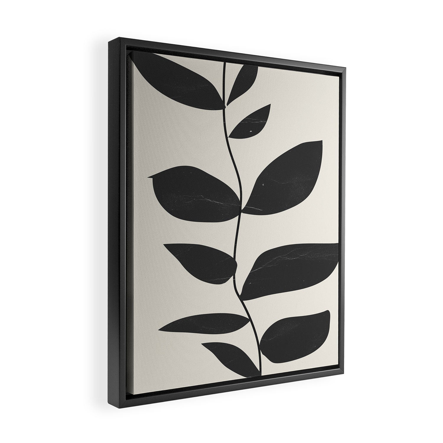 minimal plant Framed Canvas Print Gallery Image 2