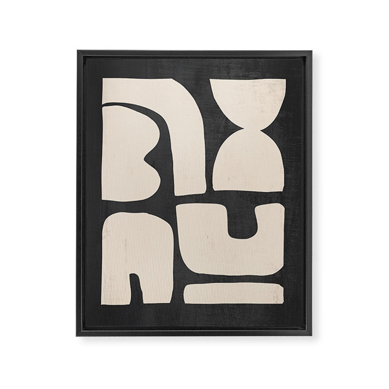 Minimal Shapes 19 Framed Canvas Print Gallery Image 6