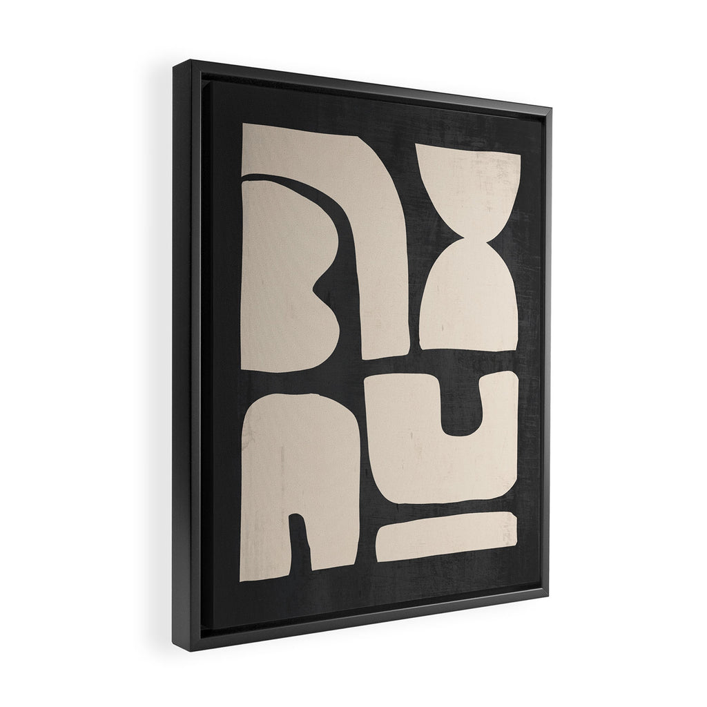Minimal Shapes 19 Framed Canvas Print Gallery Image 2