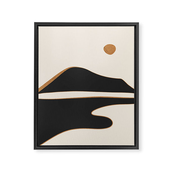 Minimalist Abstract Landscape 2 Framed Canvas Print Gallery Image 1
