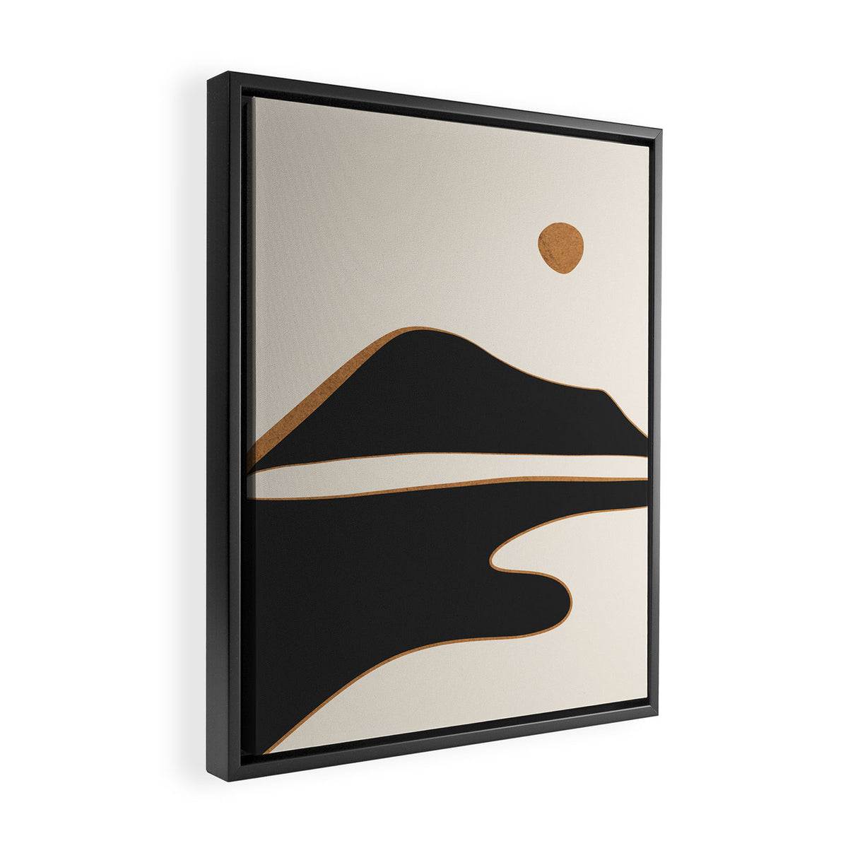 Minimalist Abstract Landscape 2 Framed Canvas Print Gallery Image 2