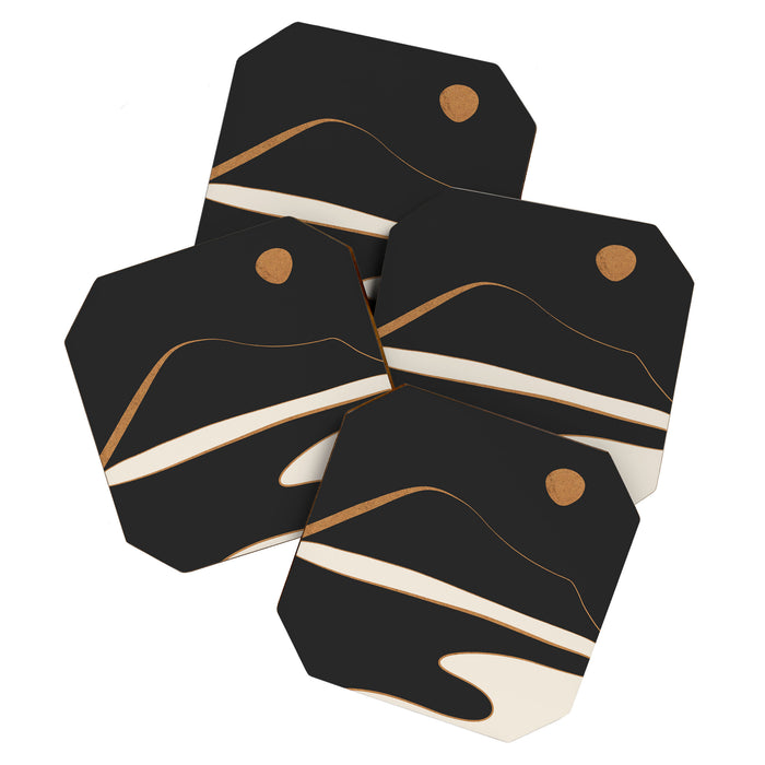 Minimalist Abstract Landscape Coaster Gallery Image 1