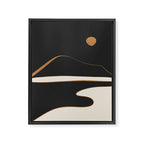 Minimalist Abstract Landscape Framed Canvas Print Gallery Image 8