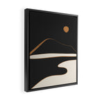 Minimalist Abstract Landscape Framed Canvas Print Gallery Image 2