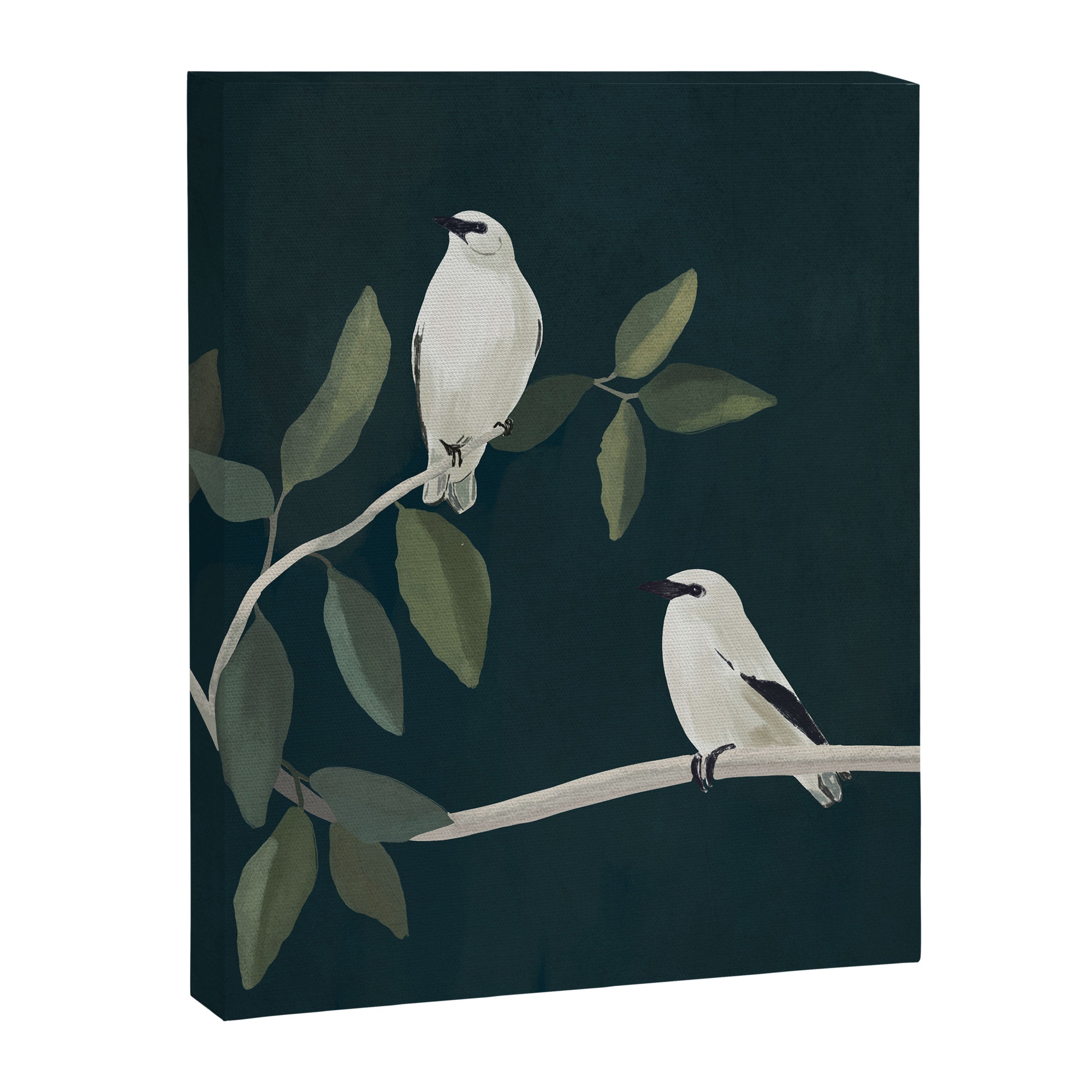Minimalist Birds On Branch 2 Canvas Print Gallery Image 6