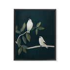 Minimalist Birds On Branch 2 Framed Canvas Print Gallery Image 6