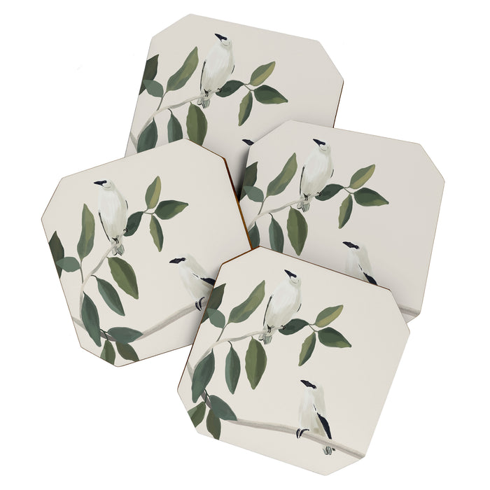 Minimalist Birds On Branch 3 Coaster Gallery Image 1