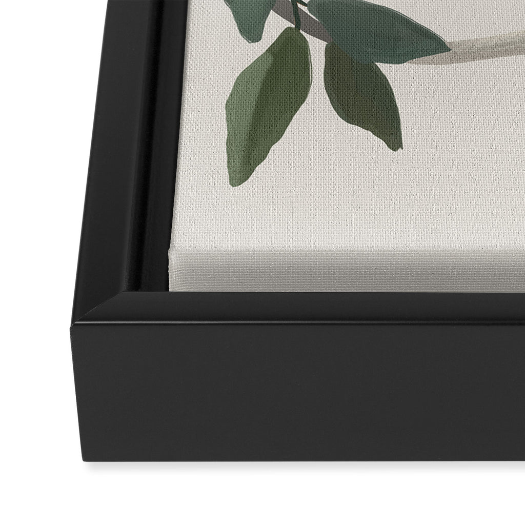 Minimalist Birds On Branch 3 Framed Canvas Print Gallery Image 3