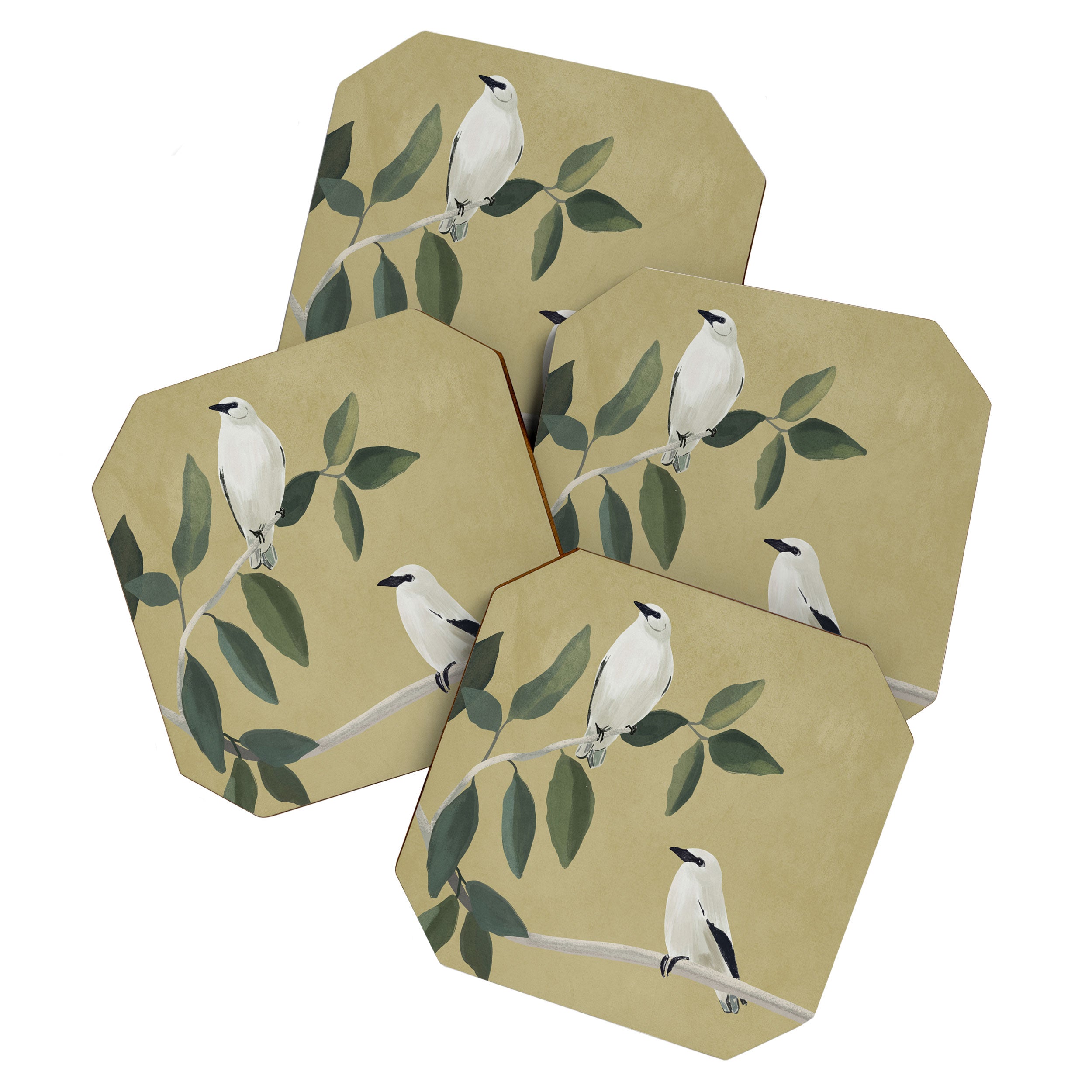 Minimalist Birds On Branch Coaster Gallery Image 1