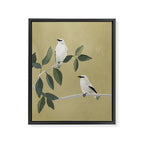 Minimalist Birds On Branch Framed Canvas Print Gallery Image 6