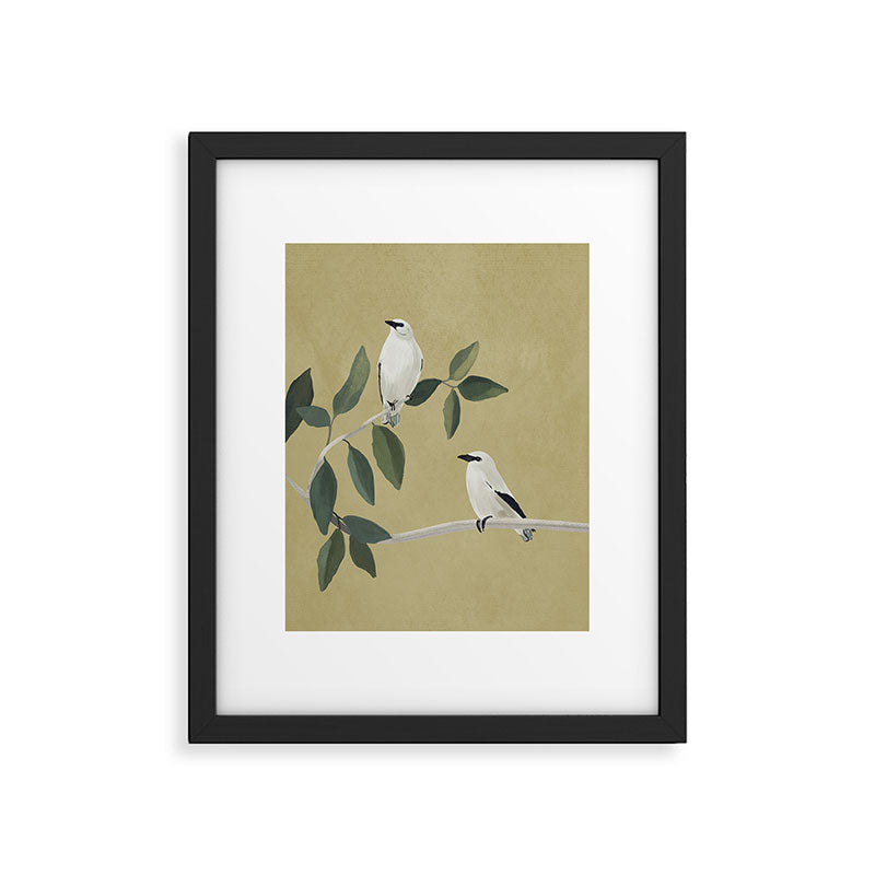 Minimalist Birds On Branch Framed Art Print Gallery Image 5