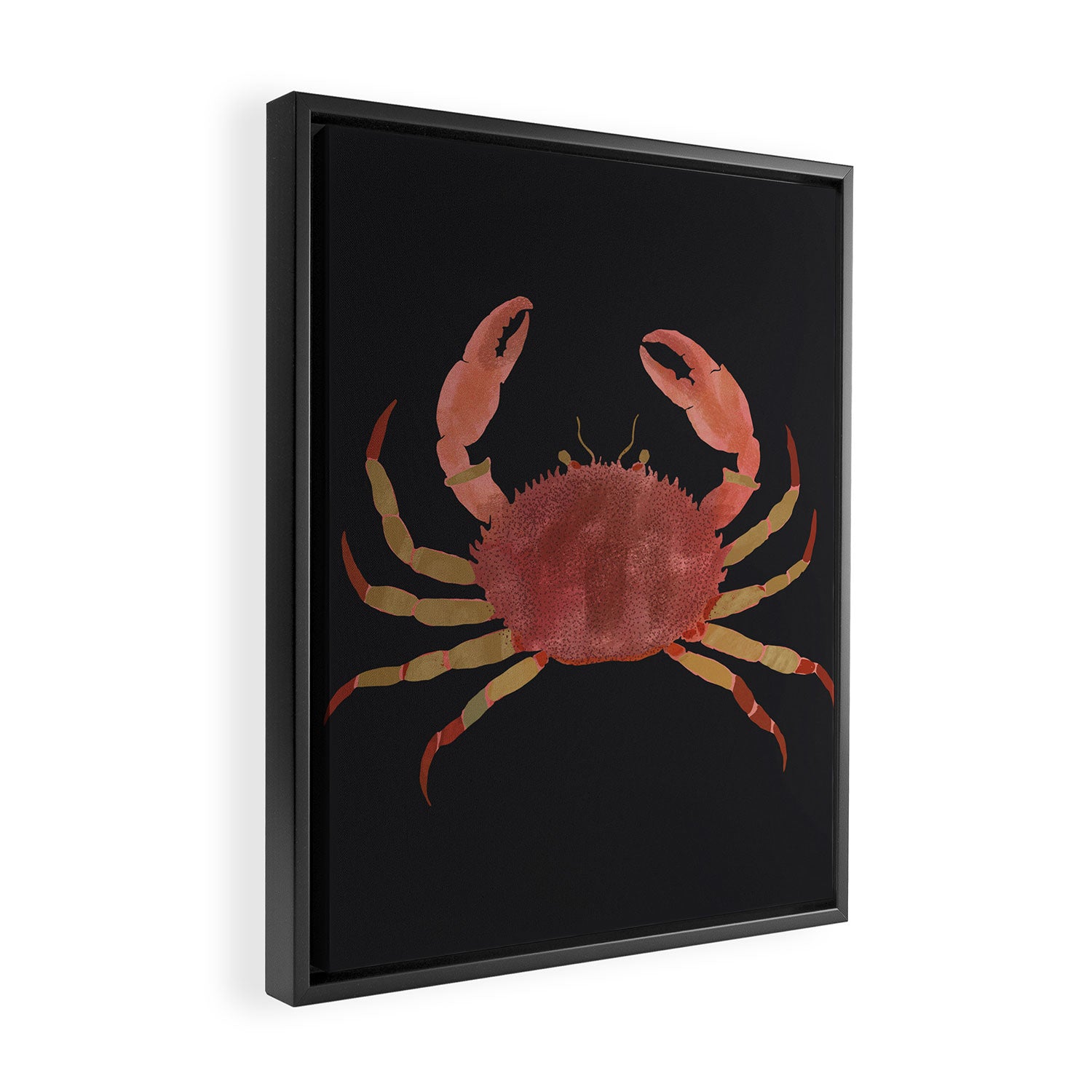 Minimalist Crab 3 Framed Canvas Print Gallery Image 2