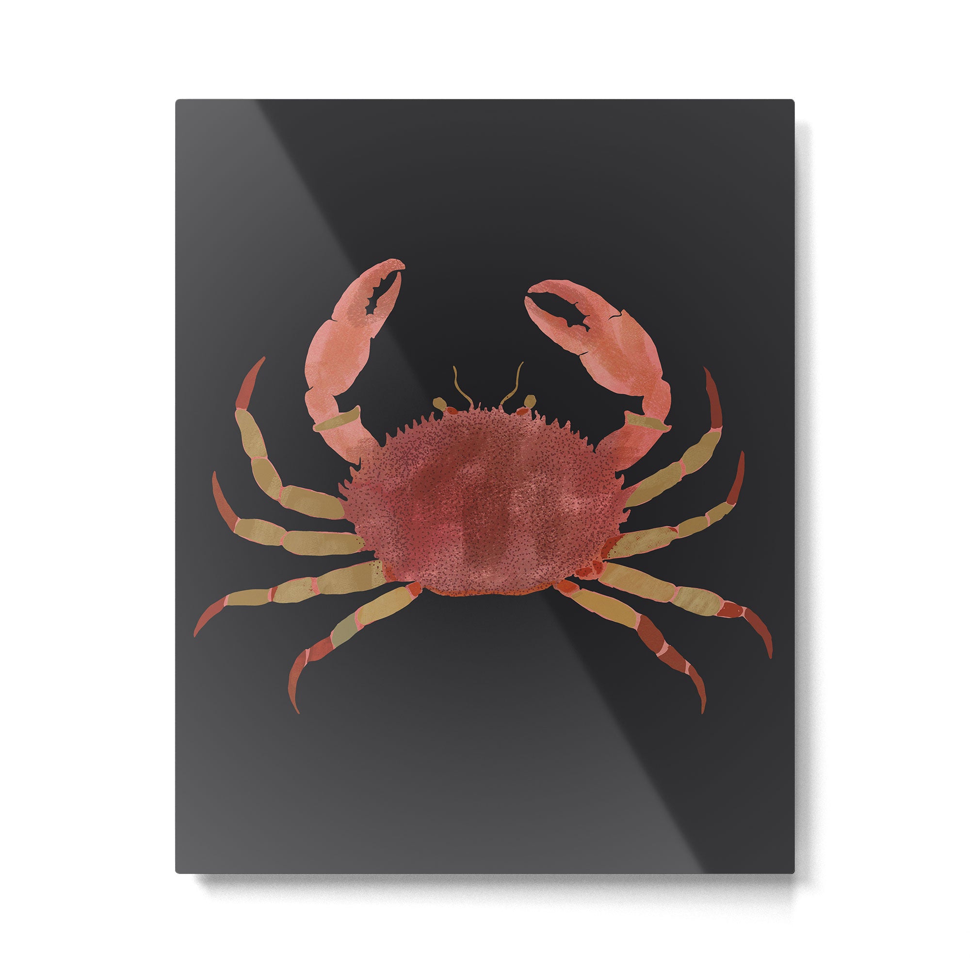 Minimalist Crab 3 Metal Print Gallery Image 6