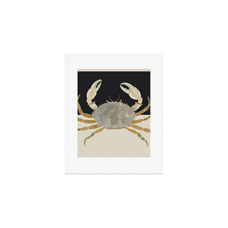 Minimalist Crab Art Print Gallery Image 1