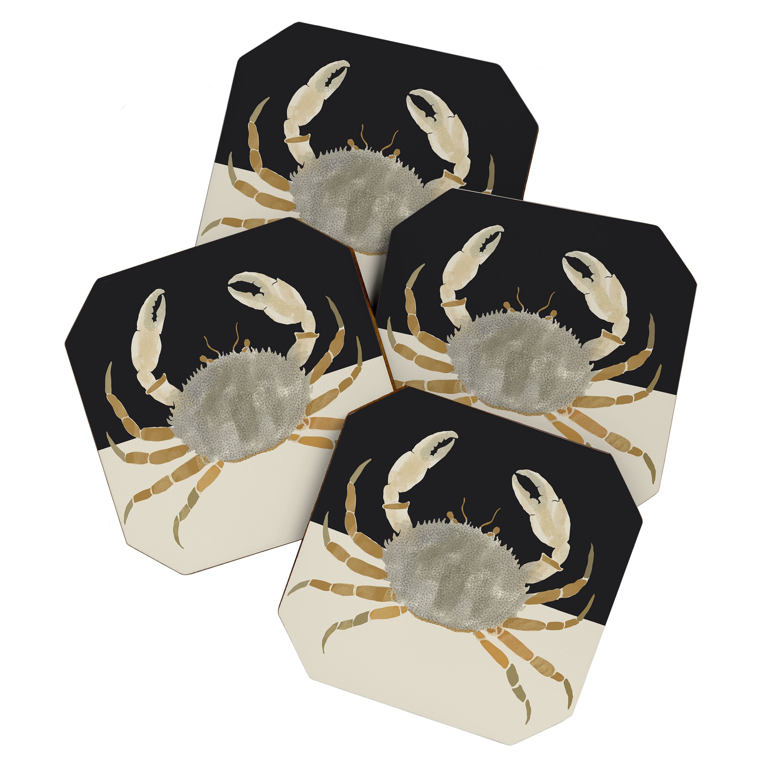 Minimalist Crab Coaster Gallery Image 1