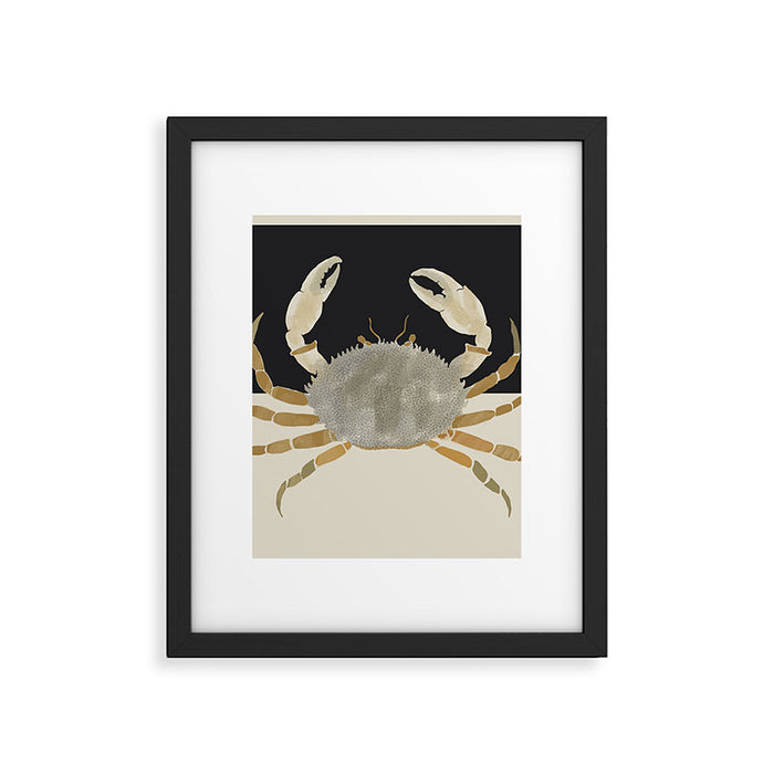 Minimalist Crab Framed Art Print Gallery Image 1