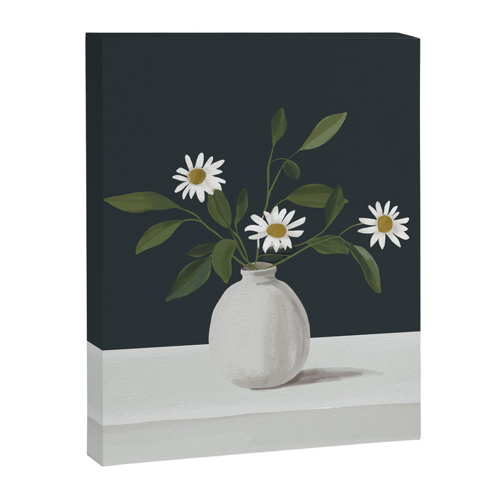 Minimalist Daisy Flowers 2 Canvas Print Gallery Image 1