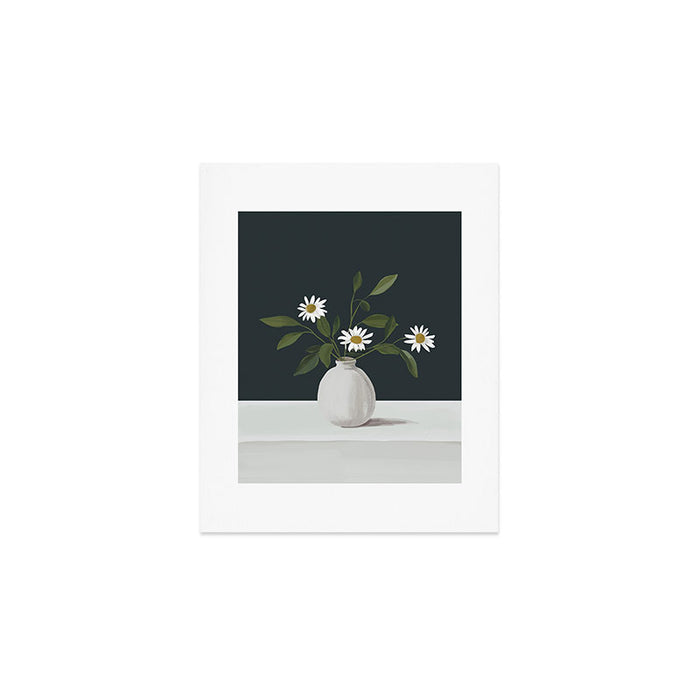 Minimalist Daisy Flowers 2 Art Print Gallery Image 1